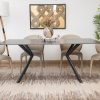 leena dining table + 6 finley chairs