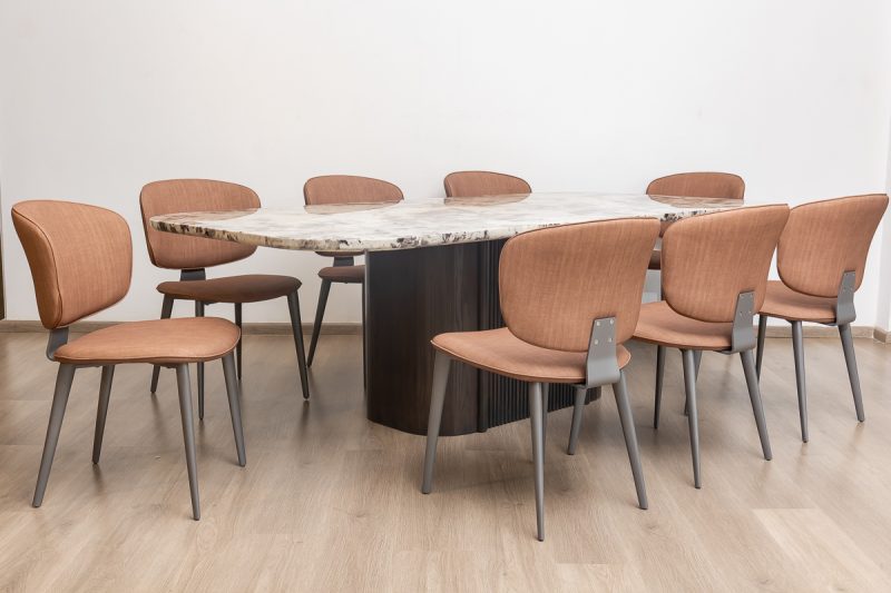 imperial dining table + 8 range chairs