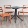 avro outdoor dining table + 4 trent chairs