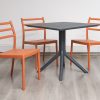 avro outdoor dining table + 4 trent chairs