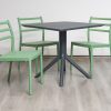 avro outdoor dining table + 4 trent chairs