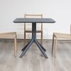 avro outdoor dining table + 4 trent chairs