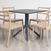 avro outdoor dining table + 4 trent chairs