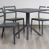 avro outdoor dining table + 4 trent chairs