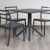 avro outdoor dining table + 4 trent chairs