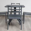 avro outdoor dining table + 4 trent chairs