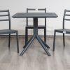 avro outdoor dining table + 4 trent chairs