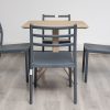 avro outdoor dining table + 4 trent chairs