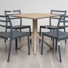 avro outdoor dining table + 4 trent chairs