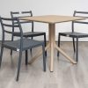 avro outdoor dining table + 4 trent chairs