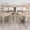 avro outdoor dining table + 4 trent chairs