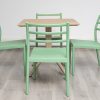 avro outdoor dining table + 4 trent chairs