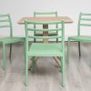 avro outdoor dining table + 4 trent chairs