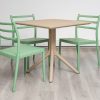 avro outdoor dining table + 4 trent chairs