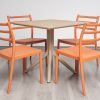 avro outdoor dining table + 4 trent chairs