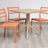 avro outdoor dining table + 4 trent chairs