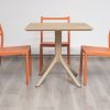 avro outdoor dining table + 4 trent chairs