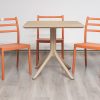 avro outdoor dining table + 4 trent chairs