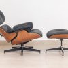 mid-century swivel leisure chair + stool