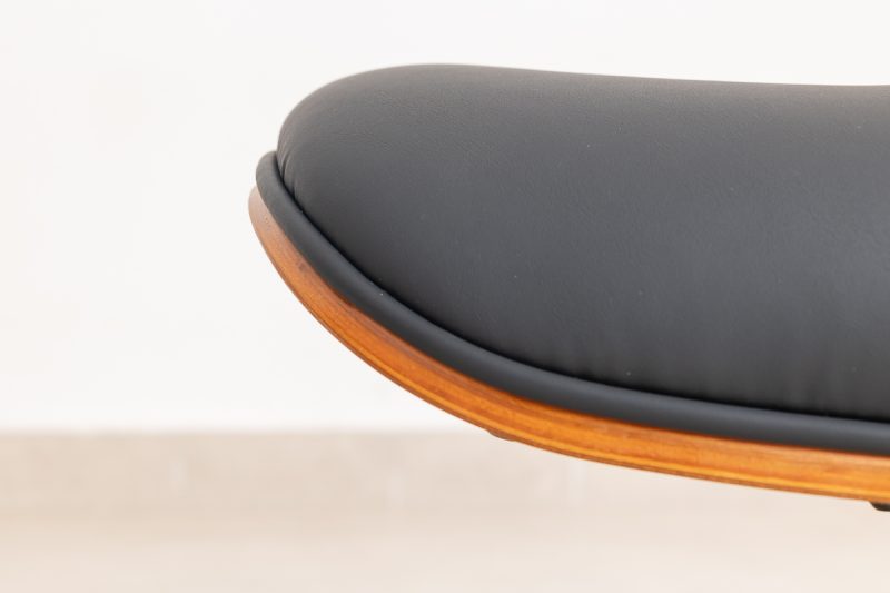 mid-century swivel leisure chair + stool