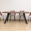 whitney dining table + 6 elnora chairs