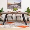 whitney dining table + 6 elnora chairs