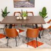 whitney dining table + 6 elnora chairs