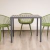 steve plastic top table + 4 ariel chairs