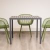 steve plastic top table + 4 ariel chairs