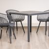 steve plastic top table + 4 ariel chairs