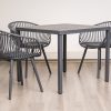 steve plastic top table + 4 ariel chairs