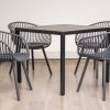 steve plastic top table + 4 ariel chairs