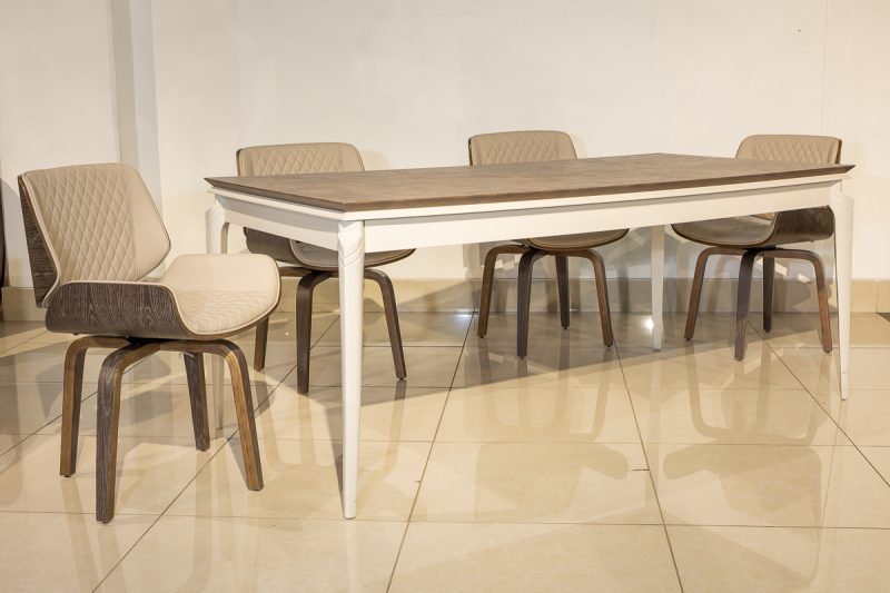 basalto dining table + 6 hoven chairs