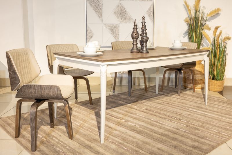 basalto dining table + 6 hoven chairs