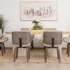 jasmine dining table + 6 amber chairs