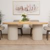 jasmine dining table + 6 amber chairs