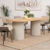 jasmine dining table + 6 amber chairs