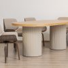 jasmine dining table + 6 amber chairs