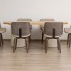 jasmine dining table + 6 amber chairs