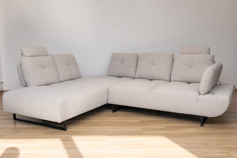 monique sectional fabric sofa
