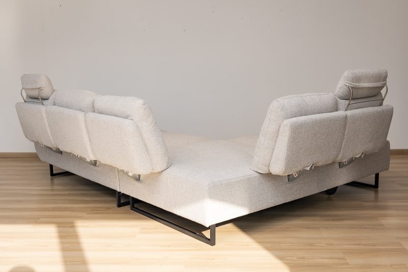 monique sectional fabric sofa