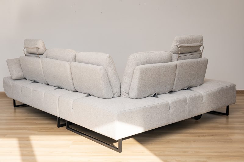monique sectional fabric sofa