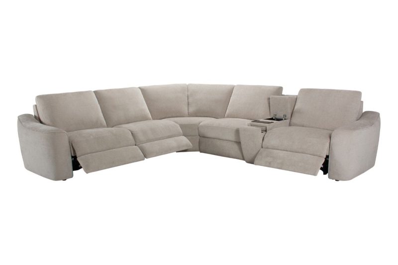 mina sectional fabric sofa