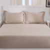 melina silver grey king fitted sheet