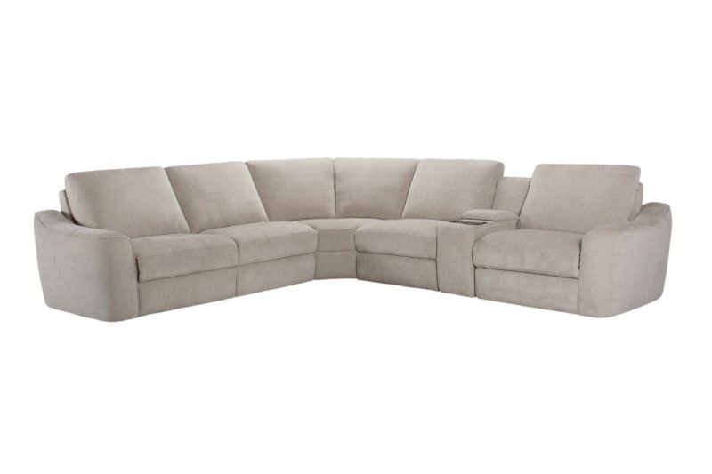 mina sectional fabric sofa