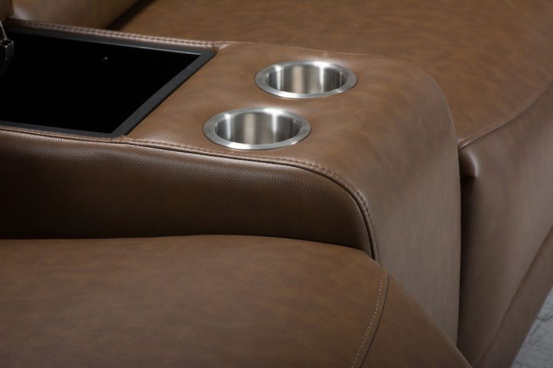 fritz 7 seater electric fabric recliner sofa (3+2+1+1)