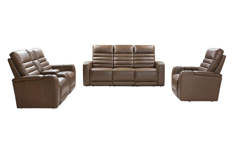 fritz 7 seater electric fabric recliner sofa (3+2+1+1)