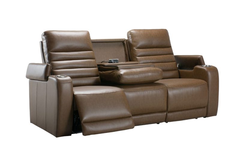 fritz 7 seater electric fabric recliner sofa (3+2+1+1)