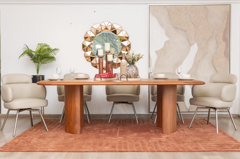 roxton dining table  + 8 gracie chairs