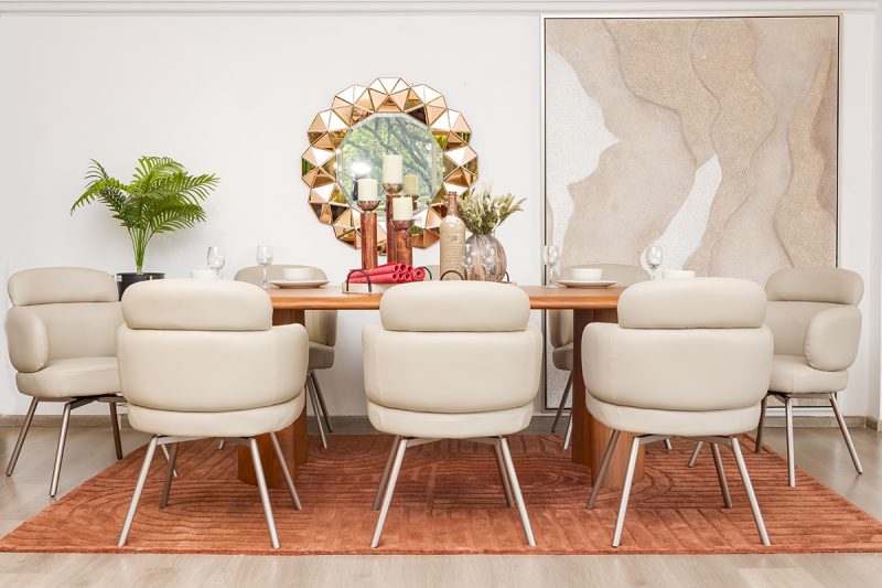 roxton dining table  + 8 gracie chairs